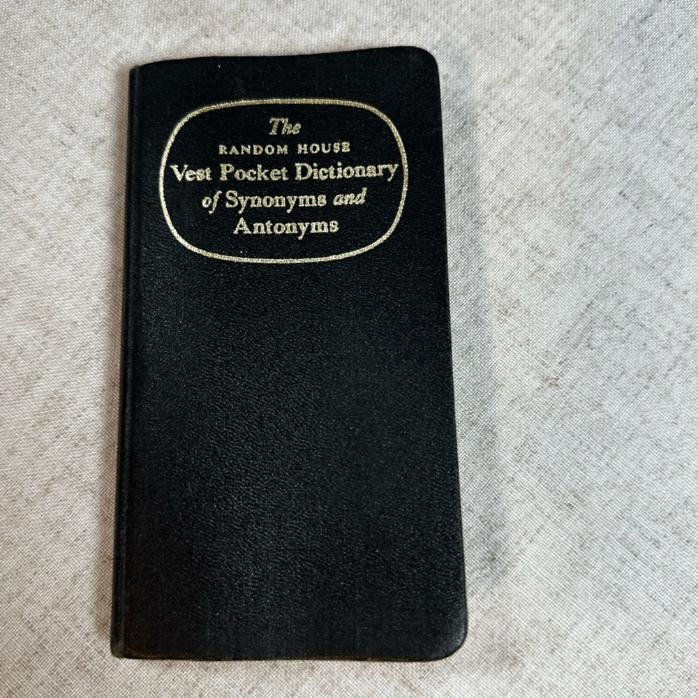 Random House Vest Pocket Dictionary Synonyms Antonyms